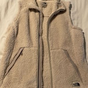 North Face Sherpa Vest Cream Womens M